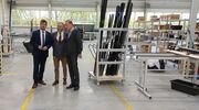 Burmistrzowie odwiedzili nowo powstałą firmę produkcyjną w Malborku