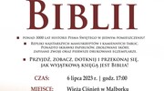 Wystawa "Historia biblii i rozwoju piśmiennictwa" w Wieży Ciśnień