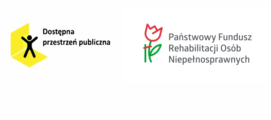 Logo PFRON i logo dostępna przestrzeń publiczna