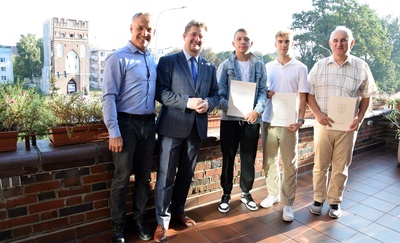 Sportowcy SKS Sokół nagrodzeni przez Burmistrza Miasta Malborka 