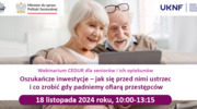 Bezpłatne webinarium dla seniorów na temat ochrony przed przestępstwami 