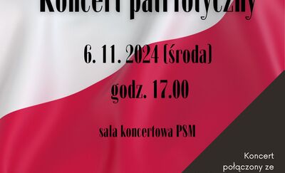 Koncert patriotyczny w Szkole Muzycznej połączony z akcją charytatywną