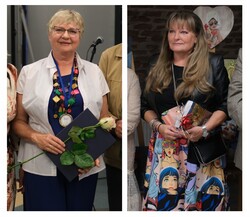 Barbara Sawicka i Teresa Żelazo