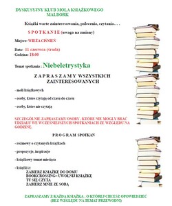 plakat z informacjami