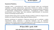 Zaproszenie na debatę społeczną pn. „Porozmawiajmy o bezpieczeństwie – możesz mieć na nie wpływ”