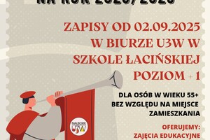 Uniwersytet 3 Wieku. Zapisz się na kolejny rok akademicki