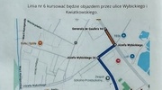 Uwaga pasażerowie linii nr 6! OBJAZD!