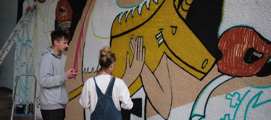 Nowy mural powstał w Malborku w ramach STREET ART FEST