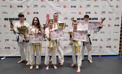 Zawodnicy Malborskiego Klubu Kyokushin Karate z medalami na IKO Warsaw Open 2025