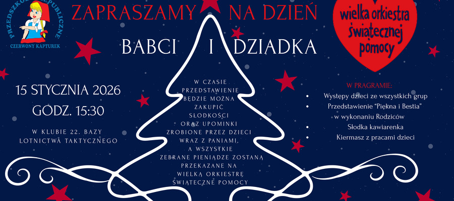 plakat z informacjami