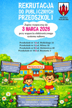 plakat z informacjami
