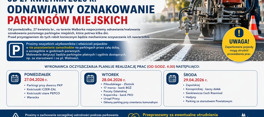 Uwaga kierowcy w Malborku!