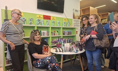 Joanna Jax w malborskiej bibliotece