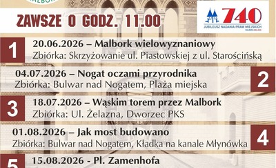 Spacer z przewodnikiem: „Malbork na dotyk” – 11. edycja