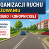 Zmiana organizacji ruchu przy skrzyżowaniu ul. Kotarbińskiego i Konopnickiej - budowa ronda
