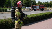 Ćwiczenia służb na terenie Komendy Powiatowej PSP w Malborku
