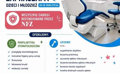 Szkolny gabinet stomatologiczny dla dzieci i młodzieży od sierpnia w Malborku