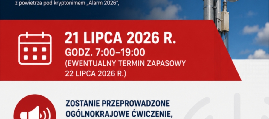 ALARM 26 - odbędą się ćwiczenia systemu alarmowania