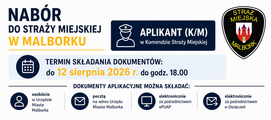 Nabór do Straży Miejskiej w Malborku
