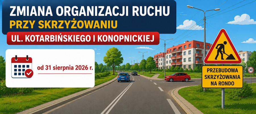 grafika z informacją o rozpoczęciu prac