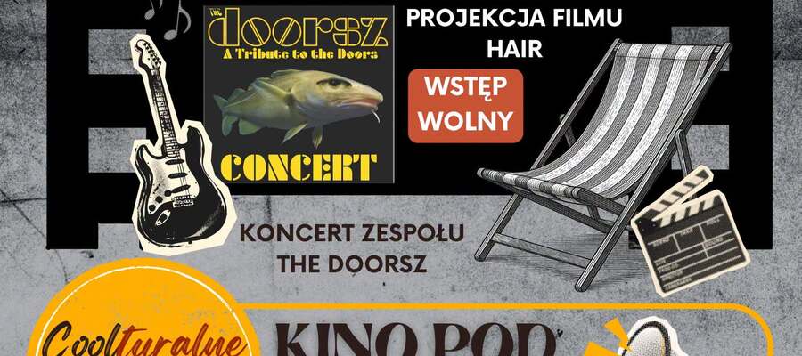 Koncert „Tribute to The Doors” + kino letnie. Muzyczna podróż w rytmie lat 60. już 21 sierpnia w Malborku