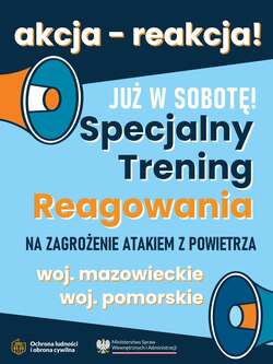 plakat z informacją o treningu