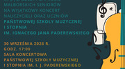 Malborskie Jesienne Dni Seniora 2026 – zapraszamy na koncert!